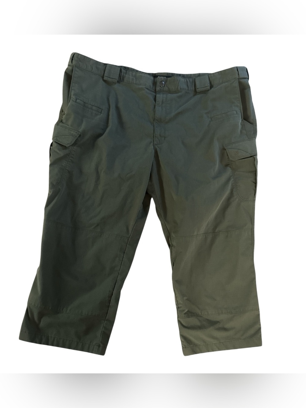 Women’s 5.11 Tactical Gear Olive Green Cargo Capris Pants Hiking Camping Outdoor
